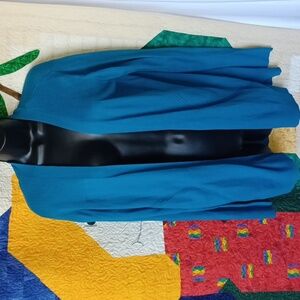 NWT Worthington turquoise blue cardigan size large